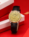 Seagull 18K Gold Textured Dial 9mm Thick Case Calendar Couple Watch 42mm/36mm