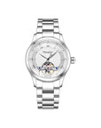Seagull Open Heart Flywheel Guilloché Dial Automatic Watch 39mm