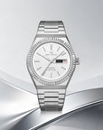 Seagull Ancient Cloud Motif Dial Date-day Calender Reissue Dress Watch 38mm