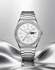 Seagull Ancient Cloud Motif Dial Date-day Calender Reissue Dress Watch 38mm