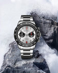 Seagull Panda Eye Dial Tachymeter Chronograph Watch 44mm