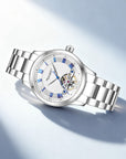 Seagull Open Heart Flywheel Guilloché Dial Automatic Watch 39mm