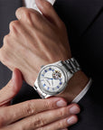 Seagull Open Heart Flywheel Guilloché Dial Automatic Watch 39mm