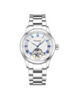 Seagull Open Heart Flywheel Guilloché Dial Automatic Watch 39mm