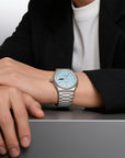 Seagull Ancient Cloud Motif Dial Date-day Calender Reissue Dress Watch 38mm