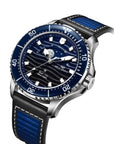 Seagull Ocean Series Pro Moon Phase Gradient Wave-textured Dial 300m Waterproof Dive Watch 43.5mm