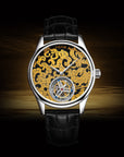 Seagull Heritage Series Panloong 24K Gold Dial Limited Edition Tourbillon Watch 42mm