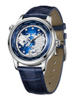 Seagull GMT World Time Dual Time Zone Calendar Business Watch 41mm