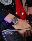 Seagull x CN Racing Team Collaboration Tonneau Dial Skeleton Watch 42mm