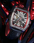Seagull x CN Racing Team Collaboration Tonneau Dial Skeleton Watch 42mm