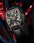 Seagull x CN Racing Team Collaboration Tonneau Dial Skeleton Watch 42mm