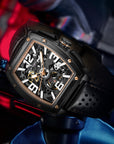 Seagull x CN Racing Team Collaboration Tonneau Dial Skeleton Watch 42mm