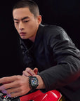 Seagull x CN Racing Team Collaboration Tonneau Dial Skeleton Watch 42mm