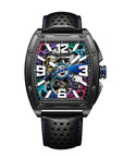 Seagull x CN Racing Team Collaboration Tonneau Dial Skeleton Watch 42mm