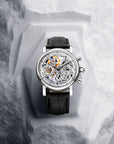 Seagull Column-wheel Chronograph Open-worked Dial Skeleton Watch 41mm