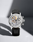 Seagull Column-wheel Chronograph Open-worked Dial Skeleton Watch 41mm