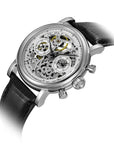 Seagull Column-wheel Chronograph Open-worked Dial Skeleton Watch 41mm