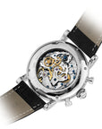 Seagull Column-wheel Chronograph Open-worked Dial Skeleton Watch 41mm