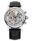Seagull Column-wheel Chronograph Open-worked Dial Skeleton Watch 41mm