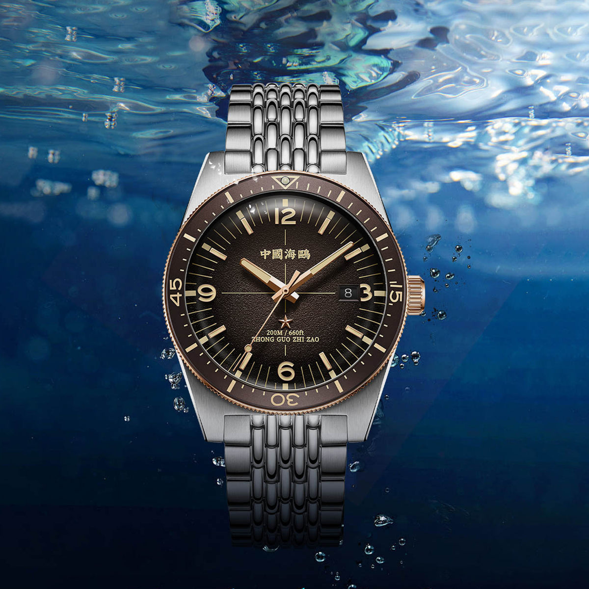 Seagull Ocean Series 1984 Antarctic Expedition 200m Waterproof Dive Watch 40mm
