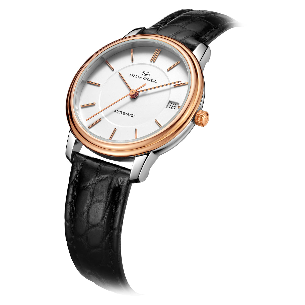 Seagull Heritage Series 18K Gold-wrapped Bezel Couple Dress Watch 33mm/40mm