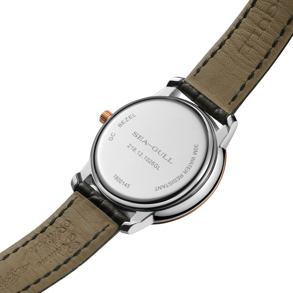 Seagull Heritage Series 18K Gold-wrapped Bezel Couple Dress Watch 33mm/40mm