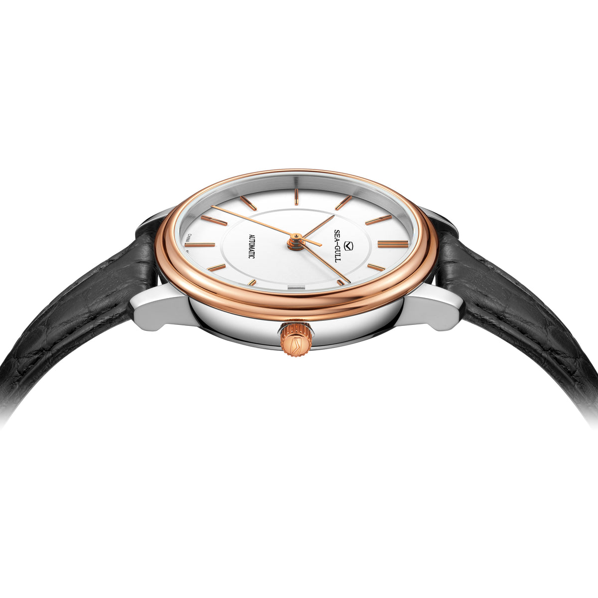 Seagull Heritage Series 18K Gold-wrapped Bezel Couple Dress Watch 33mm/40mm