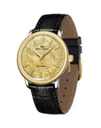 Seagull 18K Gold Textured Dial 9mm Thick Case Calendar Couple Watch 42mm/36mm