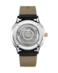 Seagull 18K Gold Textured Dial 9mm Thick Case Calendar Couple Watch 42mm/36mm