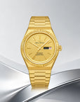 Seagull Ancient Cloud Motif Dial Date-day Calender Reissue Dress Watch 38mm