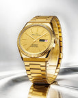Seagull Ancient Cloud Motif Dial Date-day Calender Reissue Dress Watch 38mm