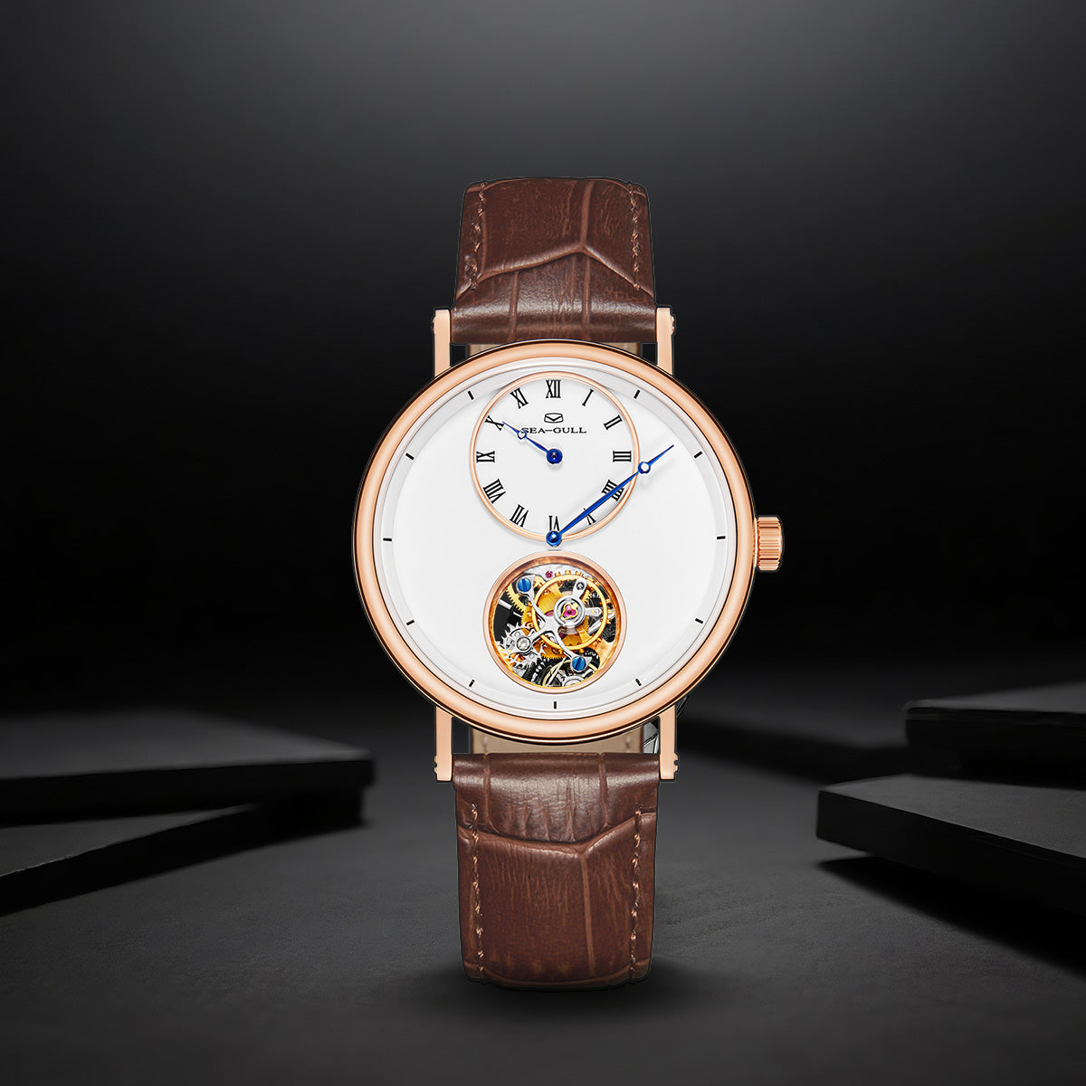 Seagull Artisan Heritage Series Master Craftsman Enamel Dial Regulator Layout Eccentric Tourbillon 39mm