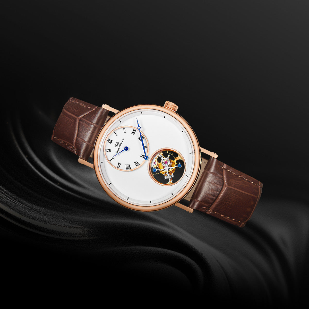Seagull Artisan Heritage Series Master Craftsman Enamel Dial Regulator Layout Eccentric Tourbillon 39mm