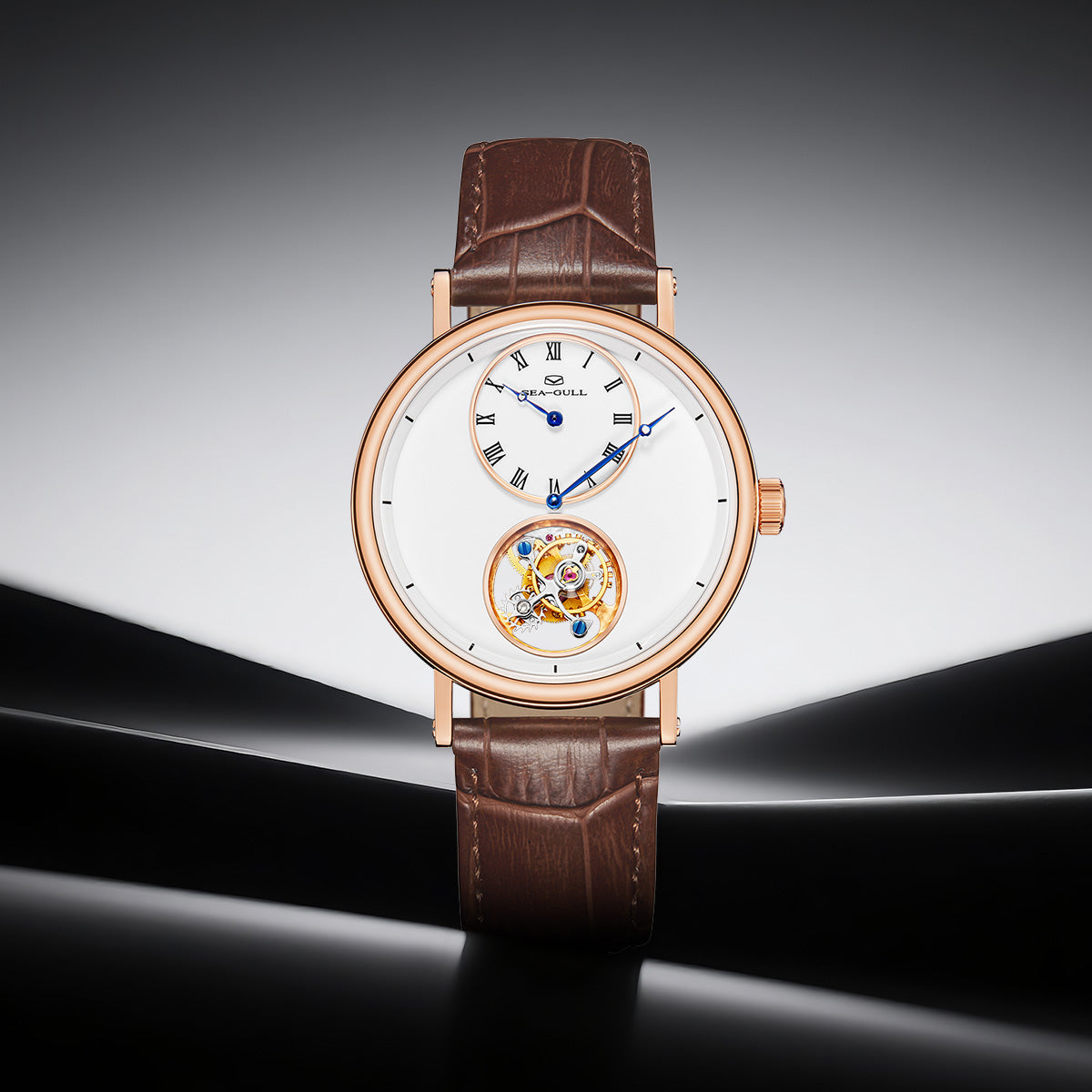 Seagull Artisan Heritage Series Master Craftsman Enamel Dial Regulator Layout Eccentric Tourbillon 39mm