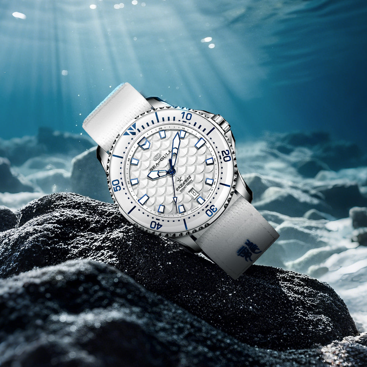 Seagull Ocean Series Pro "Dragon Kings of the Four Seas" Dragon-scale Dial 300m Waterproof Dive Watch 44mm