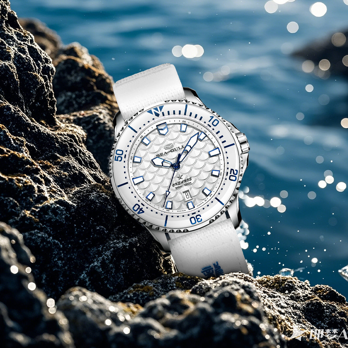 Seagull Ocean Series Pro "Dragon Kings of the Four Seas" Dragon-scale Dial 300m Waterproof Dive Watch 44mm