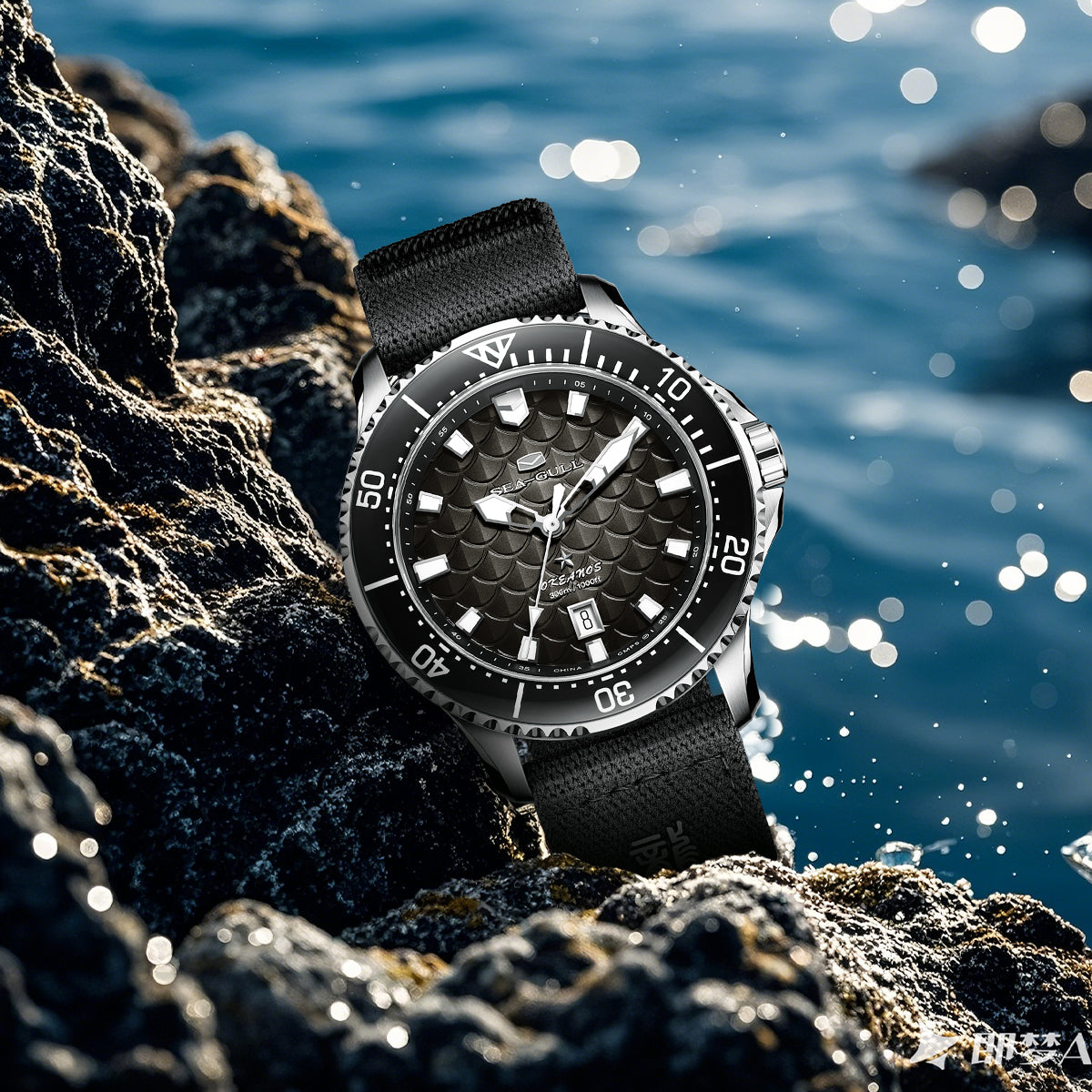 Seagull Ocean Series Pro "Dragon Kings of the Four Seas" Dragon-scale Dial 300m Waterproof Dive Watch 44mm