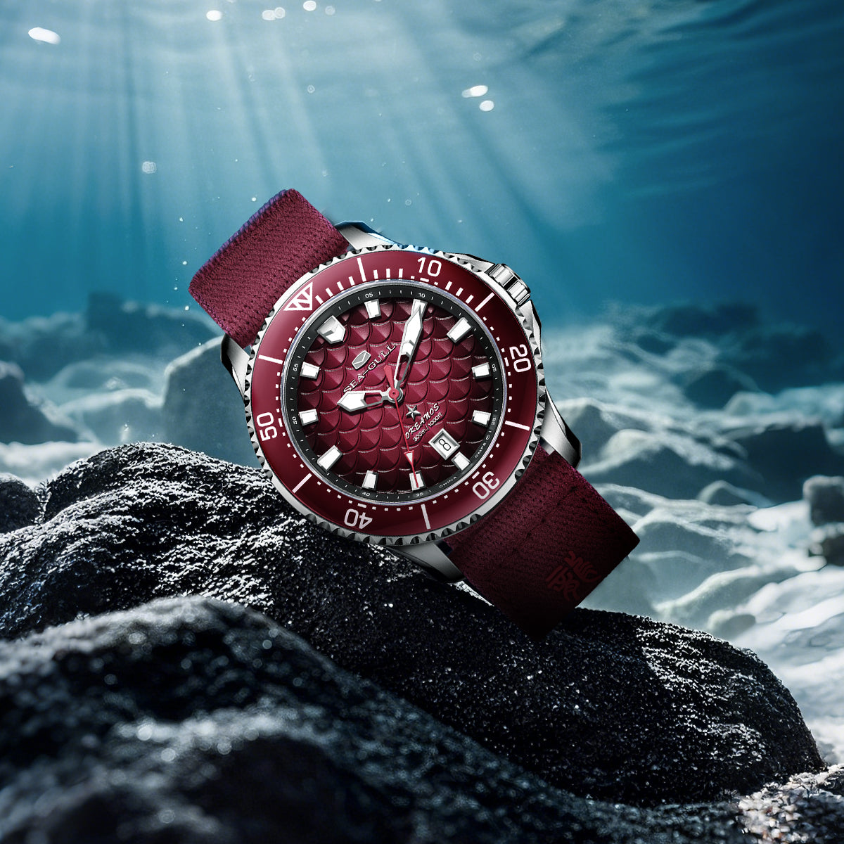 Seagull Ocean Series Pro "Dragon Kings of the Four Seas" Dragon-scale Dial 300m Waterproof Dive Watch 44mm