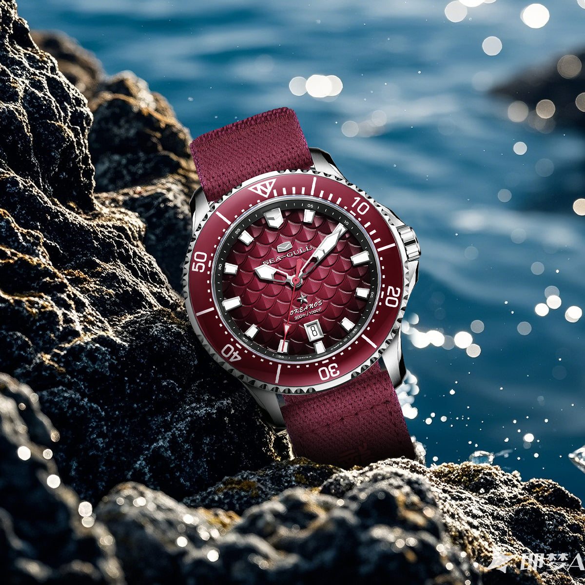 Seagull Ocean Series Pro "Dragon Kings of the Four Seas" Dragon-scale Dial 300m Waterproof Dive Watch 44mm