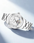 Seagull Open Heart Flywheel Guilloché Dial Automatic Watch 39mm