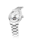 Seagull Open Heart Flywheel Guilloché Dial Automatic Watch 39mm