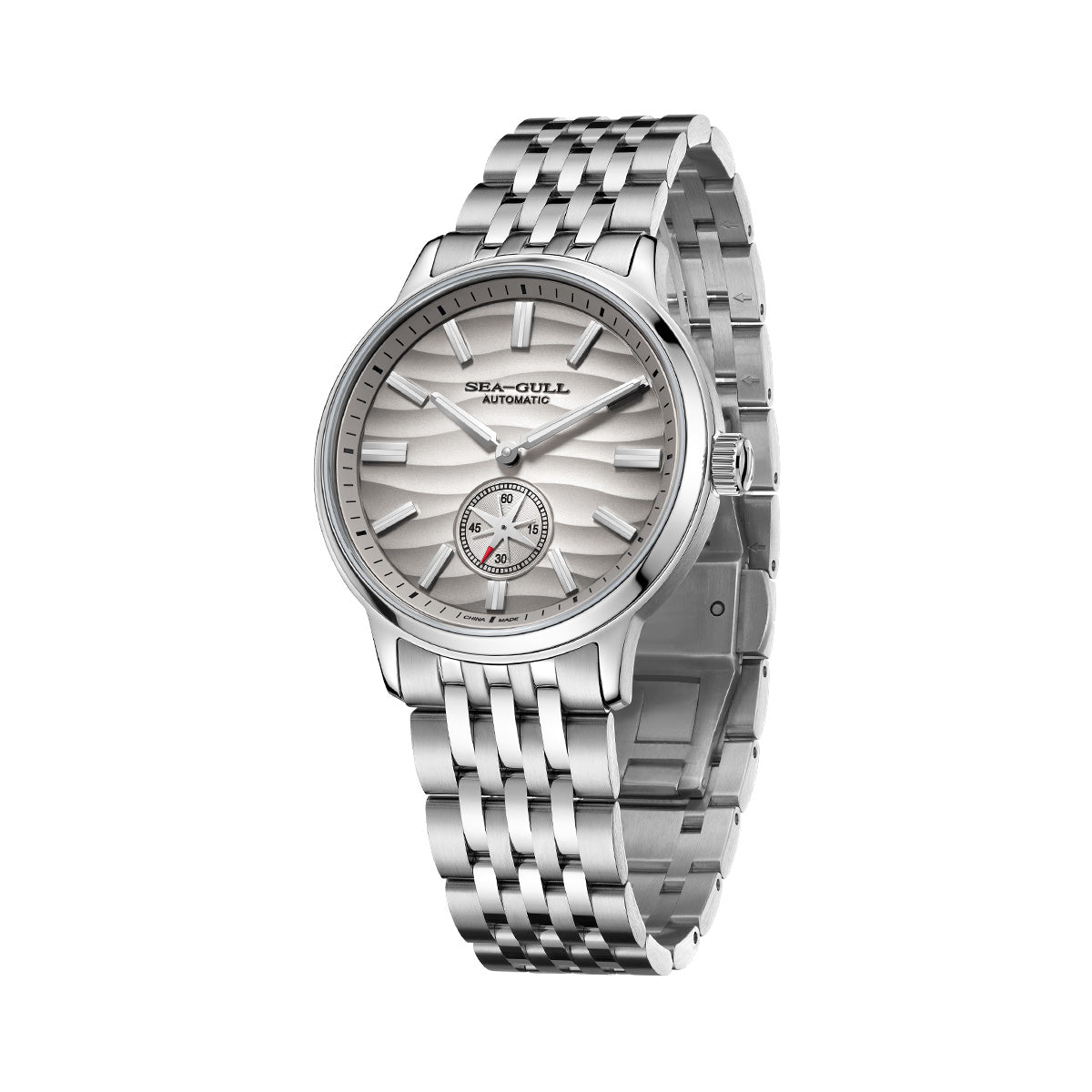 Seagull Natural Series Polaris Sub Dial Wave-textured Dial Watch 40mm