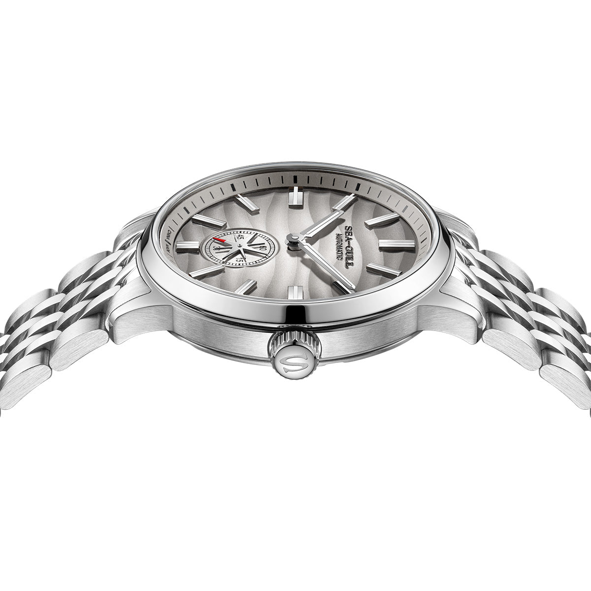 Seagull Natural Series Polaris Sub Dial Wave-textured Dial Watch 40mm