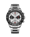 Seagull Panda Eye Dial Tachymeter Chronograph Watch 44mm