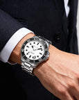 Seagull Ocean Series Rolling Panda Engraved Caseback 200m Waterproof Dive Watch 41mm