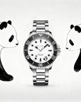 Seagull Ocean Series Rolling Panda Engraved Caseback 200m Waterproof Dive Watch 41mm