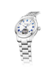 Seagull Open Heart Flywheel Guilloché Dial Automatic Watch 39mm
