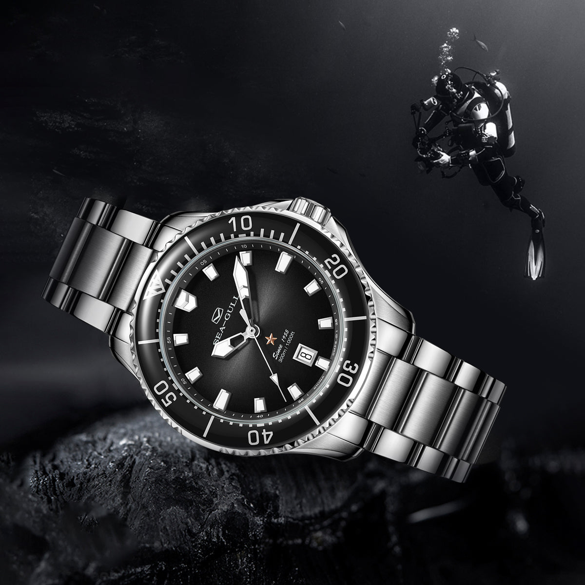 Seagull Ocean Series Pro 300m Waterproof Dive Watch 41mm