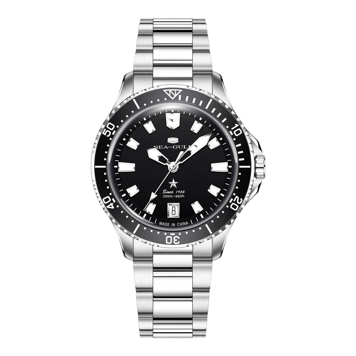 Seagull Ocean Series Metallic Gradient Dial 200m Waterproof Dive Watch 39mm