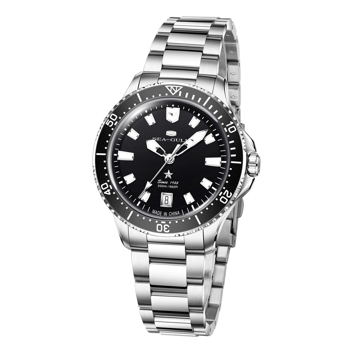 Seagull Ocean Series Metallic Gradient Dial 200m Waterproof Dive Watch 39mm